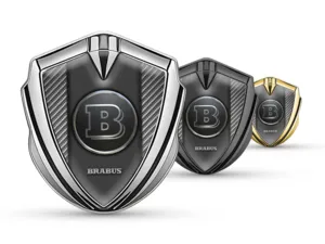Brabus Emblema Metallico Badge Look Minimal Stile Universale